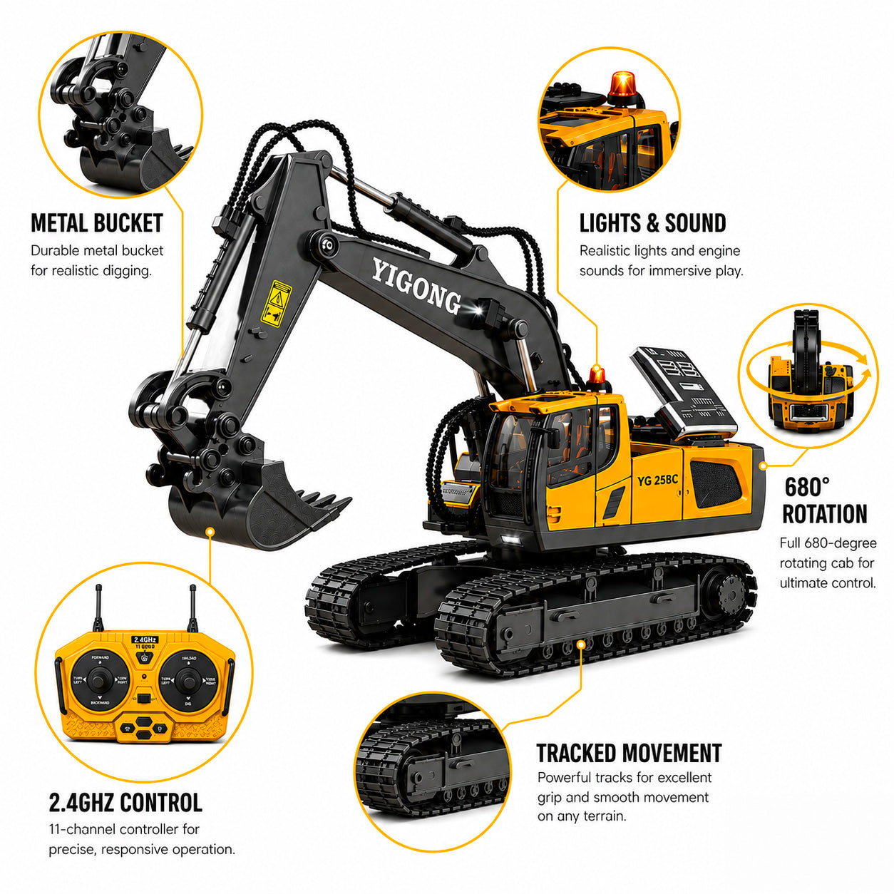 DirtWorks™ Ultimate RC Excavator
